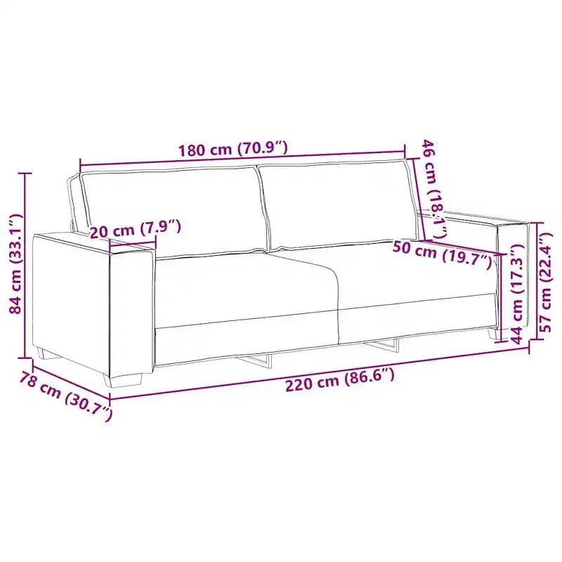 vidaXL 2 Piece Sofa Set with Cushions Black Velvet