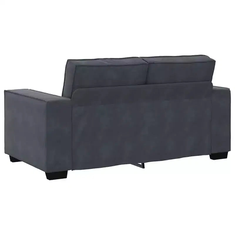 vidaXL 2 Piece Sofa Set with Cushions Black Velvet