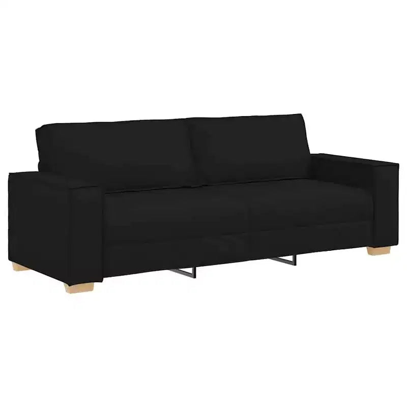 vidaXL 2 Piece Sofa Set with Cushions Black Velvet