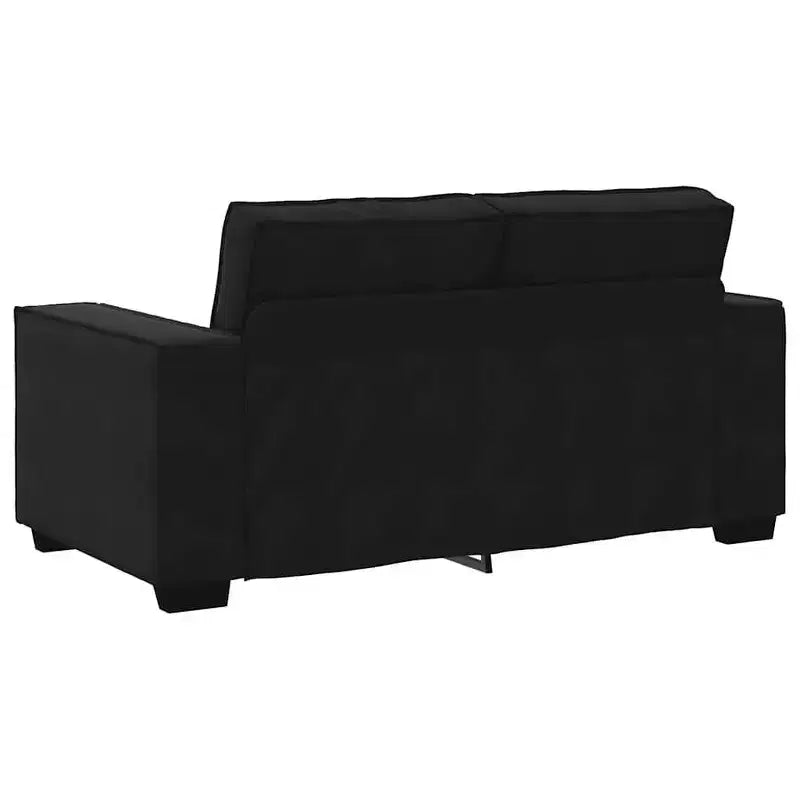 vidaXL 2 Piece Sofa Set with Cushions Black Velvet