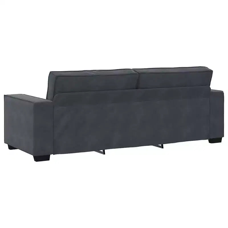 vidaXL 2 Piece Sofa Set with Cushions Black Velvet