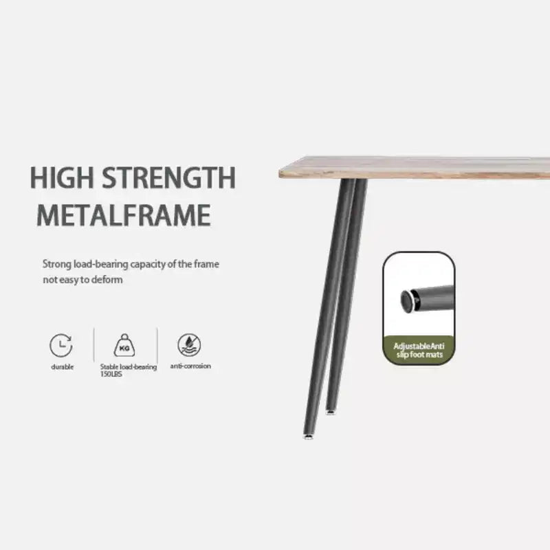 GDFStudio Freya Modern Wooden Dining Table