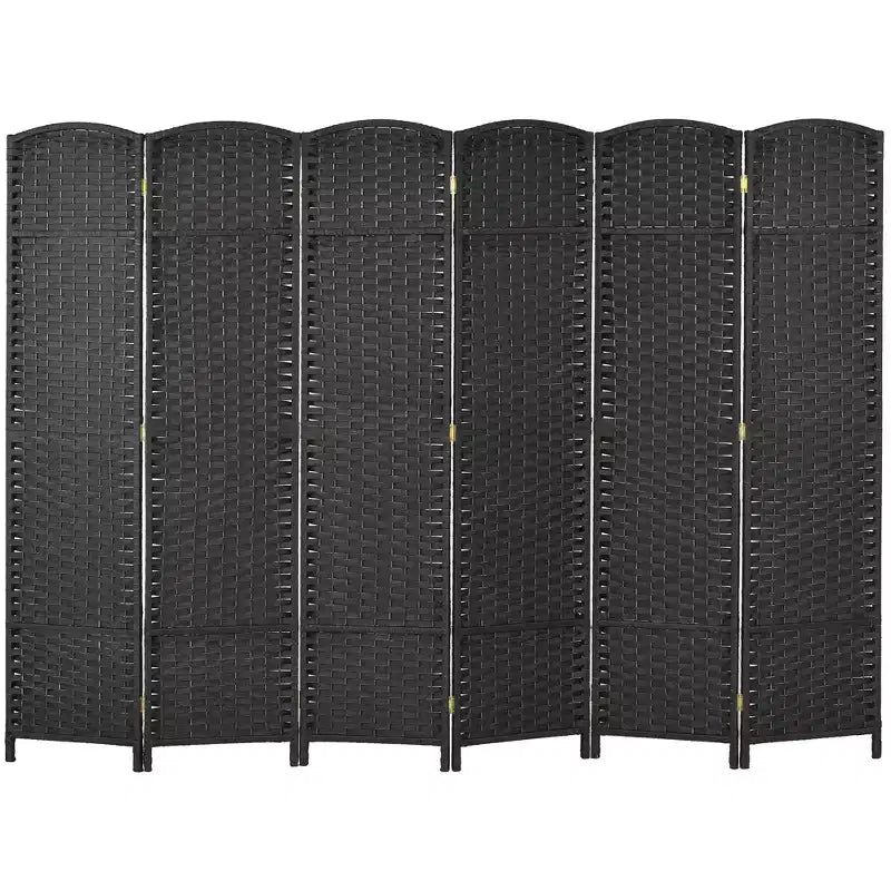 Folding Room Divider Screen 6 Panel 5.6 ' Tall Privacy Screen Freestanding Room Partition for Home Office
