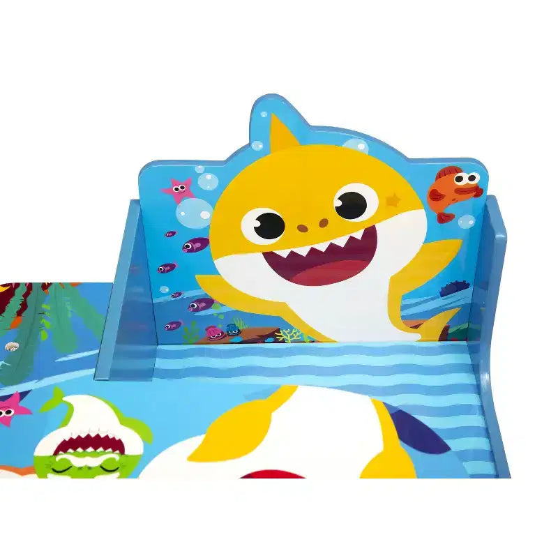 Kids Chair Desk with Underseat Storage & Cup Holder, Ocean Theme, Ages 3+