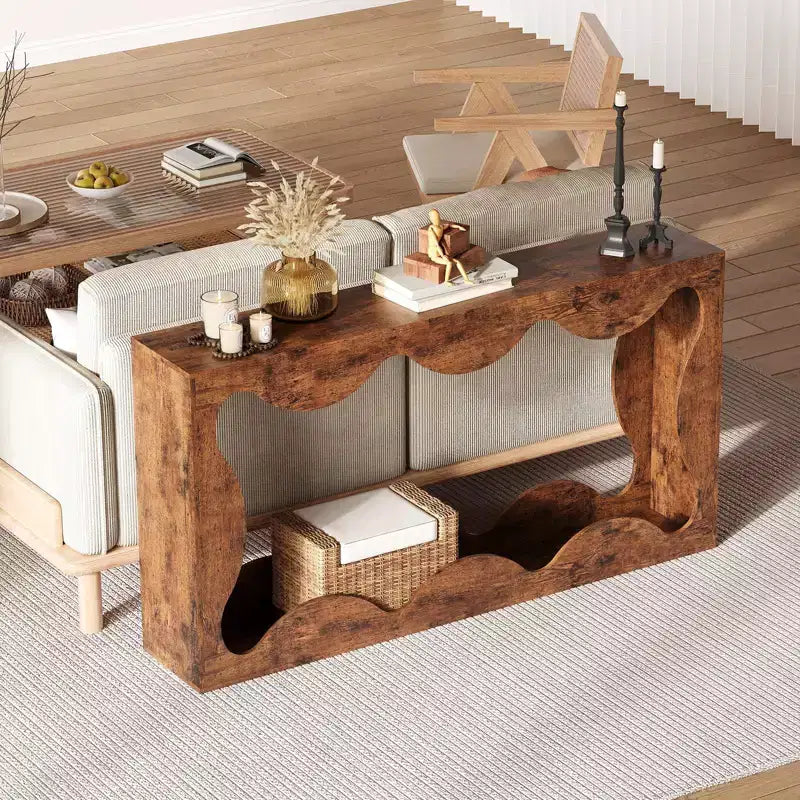 63 Inches Farmhouse Entryway Table,Console Table with Storage,Sofa Table Behind Couch,Narrow Entry Table for Living Room,Hallway, Entrance,Foyer