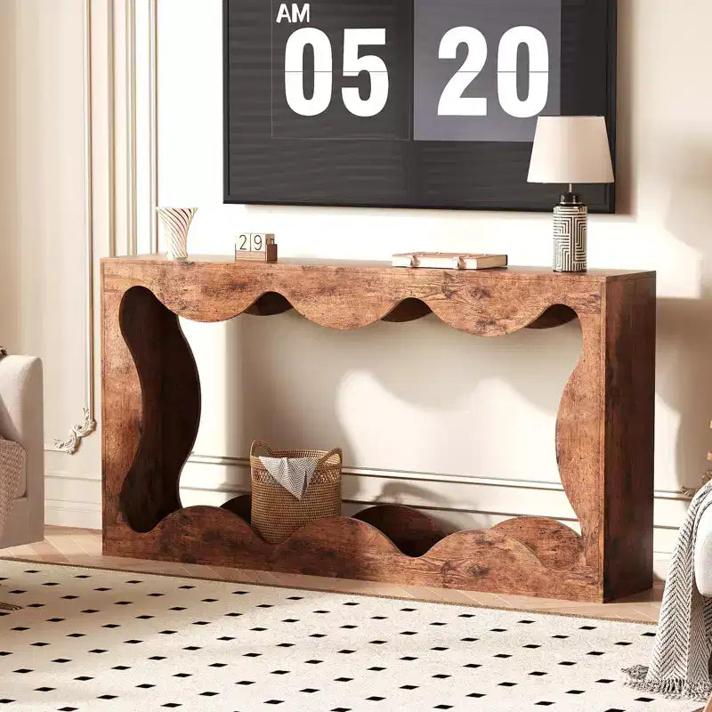 63 Inches Farmhouse Entryway Table,Console Table with Storage,Sofa Table Behind Couch,Narrow Entry Table for Living Room,Hallway, Entrance,Foyer